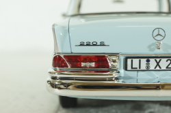 Mercedes 220S, W111, 1965, light blue, 183920, Norev 1:18