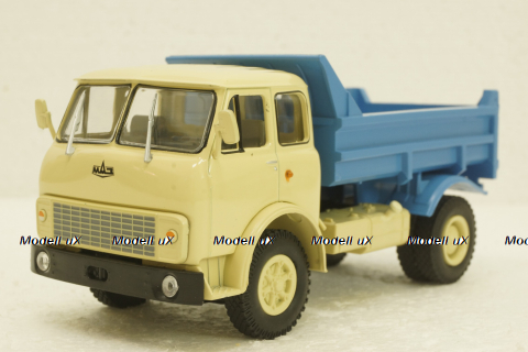 Маз-5549 самосвал, бежевый/синий, Н759, Наш Автопром 1:43
