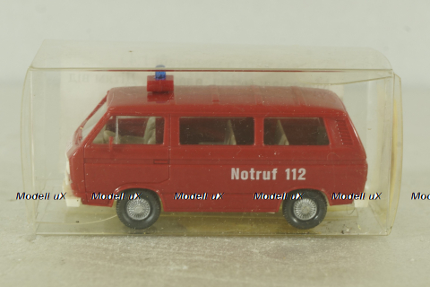 Volkswagen T3 Kombi Feuerwehr, 60316, Wiking 1:87