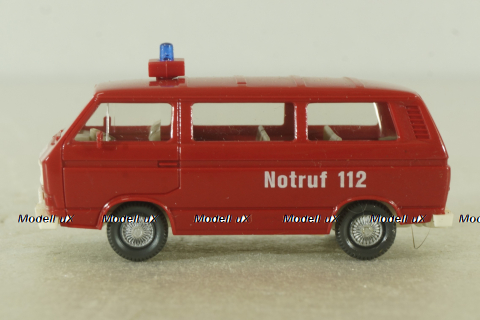 Volkswagen T3 Kombi Feuerwehr, 60316, Wiking 1:87