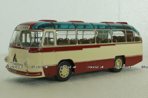 Лаз-695Б городской, беж/красн, Ultra Models 1:43