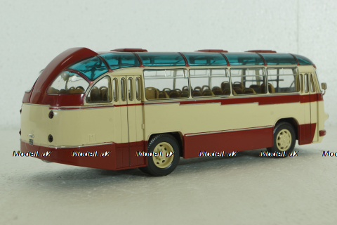 Лаз-695Б городской, беж/красн, Ultra Models 1:43