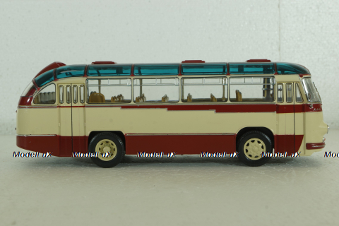 Лаз-695Б городской, беж/красн, Ultra Models 1:43