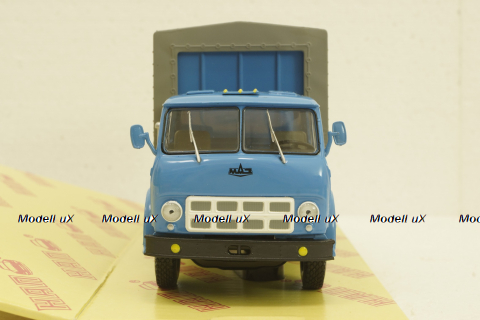 Маз-516Б, голубой, борт с тентом, Н294, Наш Автопром 1:43