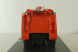 АЦ-40(375Д)-Ц1А модели ПМ-102А пожарная автоцистерна на шасси Урал-375Д 1974, красный, SSM1230, SSM 1:43