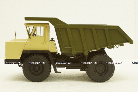 Белаз-7522 поздний бежевый/Хаки ТД Белаз, Автоистория 1:43