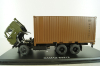 Камаз-53212 Контейнеровоз, хаки/коричневый, SSM1281, SSM 1:43