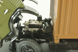 Камаз-53212 Контейнеровоз, хаки/коричневый, SSM1281, SSM 1:43