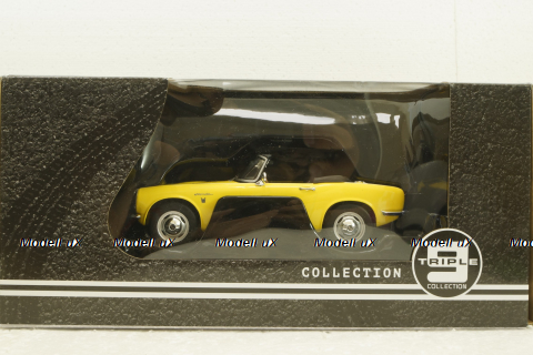Honda S800 With Removable Soft Top, yellow, T9-1800191, Triple9 1:18