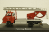 Hanomag Garant fire engine aerial ladder, Schuco 1:43
