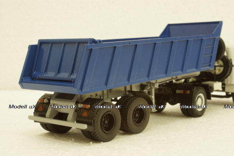 Маз-9506-20 п/прицеп самосвал синий, Автоистория 1:43
