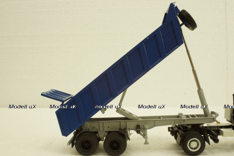 Маз-9506-20 п/прицеп самосвал синий, Автоистория 1:43