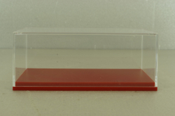 Бокс для моделей 1:64, размеры 12х5,5х4 (д*ш*в) красная подставка