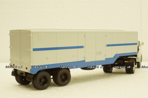 Одаз-935 п/прицеп, серый/синий Автоистория 1:43