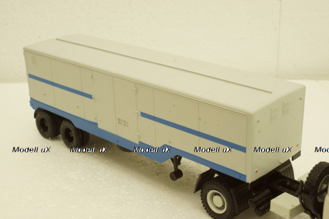 Одаз-935 п/прицеп, серый/синий Автоистория 1:43