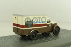 КИ-51 фургон Фото, на шасси Газ-51  коричневый/бежевый, АА162, Direkt Collections 1:72