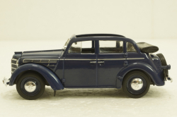 Москвич-400-420А, кабриолет, синий, Автолегенды СССР №6, 1:43