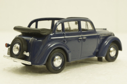 Москвич-400-420А, кабриолет, синий, Автолегенды СССР №6, 1:43