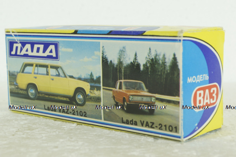 Ваз-2101, январь 92г., серо-голубой, Тантал/Радон 1:43