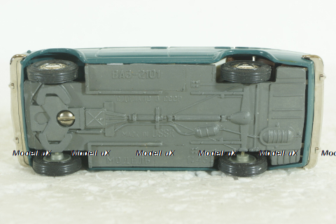 Ваз-2101, январь 92г., серо-голубой, Тантал/Радон 1:43