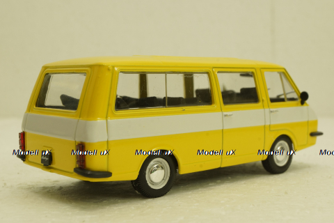 Раф-2203 Латвия, желтый, Автолегенды СССР №21, 1:43