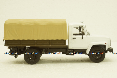 Газ-3309 бортовой с тентом, АвтоИстория 1:43