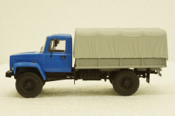 Газ-3308, 4х4 бортовой с тентом, АвтоИстория 1:43