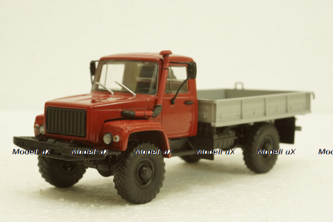 Газ-33081, 4х4 бортовой, АвтоИстория 1:43