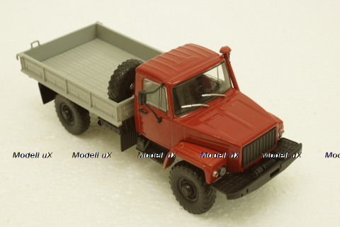 Газ-33081, 4х4 бортовой, АвтоИстория 1:43