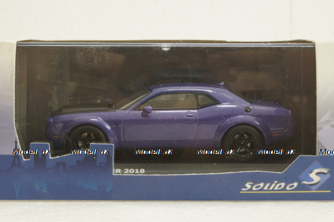 Dodge Challenger Demon Coupe 2018 purple, 4310302, Solido 1:43