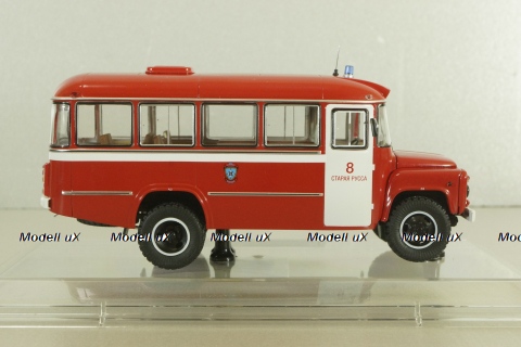 Кавз-685М, пожарный автобус КПП ГДЗС г. Старая Русса 2005 г., 168509, Dip Models 1:43