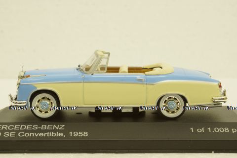 Mercedes 220SE Convertible, 1958, WhiteBox 1:43