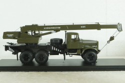 Краз-255Б1 КС-3575 Автокран, хаки,  SSM1183,  SSM 1:43