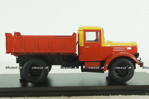 Маз-205, самосвал, желтый/красный, SSM1053, SSM 1:43