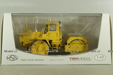 СД-802(Т-150) каток дорожный на шасси трактора Т-150 1980, желтый, SSM8016, SSM 1:43