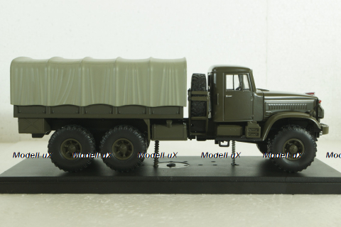 Краз-214Б борт с тентом хаки 1963, Наш Автопром 1:43