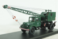 Маз-200 К-51, зеленый, автокран, SSM1165, SSM 1:43
