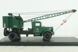 Маз-200 К-51, зеленый, автокран, SSM1165, SSM 1:43