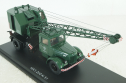 Маз-200 К-51, зеленый, автокран, SSM1165, SSM 1:43