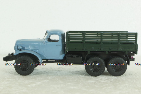 Зил-157К, бортовой, голубой/зеленый, АвтоИстория 1:43
