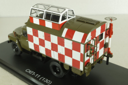 СКП-11(130) Стартовый командный пункт на шасси Зил-130 хаки, военный, SSM1587, SSM 1:43 Уценка