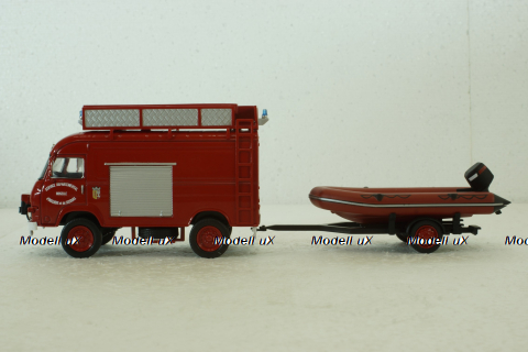 Saviem TP3 avec canot, 1977, Hachette 1:43