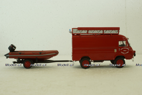 Saviem TP3 avec canot, 1977, Hachette 1:43