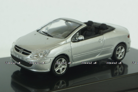 Peugeot 307CC Cabriolet 2003 silver, Altaya 1:43 