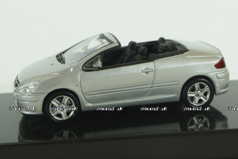 Peugeot 307CC Cabriolet 2003 silver, Altaya 1:43 