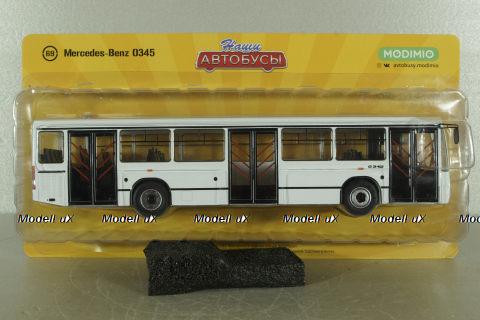 Mercedes O345 белый, Наши Автобусы №69, Modimio 1:43