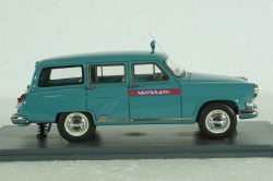 Газ-22М Волга, милиция 1964, бирюзовый, NEO 1:43