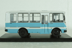Паз-3205 автобус 1989, голубо-белый, SSM4002, SSM 1:43