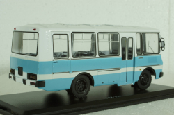 Паз-3205 автобус 1989, голубо-белый, SSM4002, SSM 1:43 Уценка!