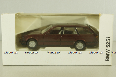 BMW 525i Touring (E34) 1987, dark red, 82229417855, Gama 1:43